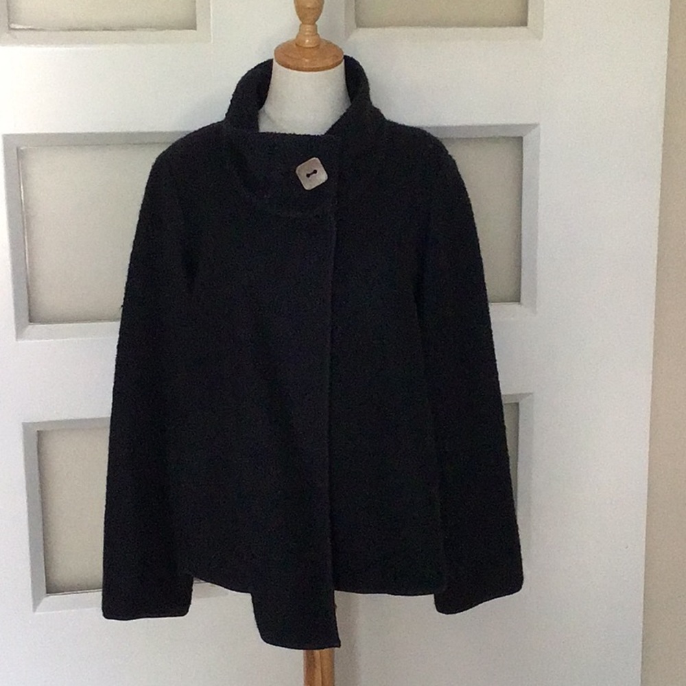 PrAna Wool blend nave blue coat.